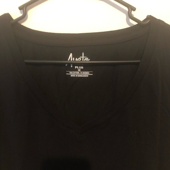 Basic black t-shirt sz 3X - Picture 2 of 4
